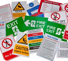 Health and Safety Signage supplied by Ideal Displays