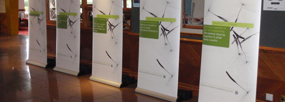 Roller Banners deisnged, printed and supplied by Ideal Displays