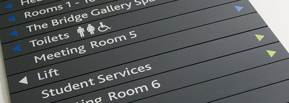 Internal Signage supplied by Ideal Displays